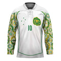 Custom Australia Football Hockey Jersey Aboriginal Pattern Sporty Style-White Color - Aussie Hoodie