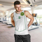 Custom Australia Football Men Tank Top Aboriginal Pattern Sporty Style-White Color - Aussie Hoodie
