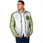 Custom Australia Football Padded Jacket Aboriginal Pattern Sporty Style-White Color - Aussie Hoodie