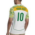 Custom Australia Football Rugby Jersey Aboriginal Pattern Sporty Style-White Color - Aussie Hoodie