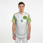 Custom Australia Football Scrub Top Aboriginal Pattern Sporty Style-White Color - Aussie Hoodie