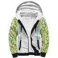 Custom Australia Football Sherpa Hoodie Aboriginal Pattern Sporty Style-White Color - Aussie Hoodie