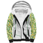 Custom Australia Football Sherpa Hoodie Aboriginal Pattern Sporty Style-White Color - Aussie Hoodie