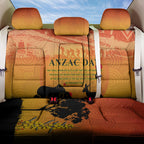 Australia ANZAC Day Back Car Seat Cover Koala and Kangaroo Respect Aboriginal Pattern