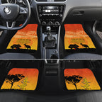 Australia ANZAC Day Car Mats Koala and Kangaroo Respect Aboriginal Pattern