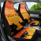 Australia ANZAC Day Car Seat Cover Koala and Kangaroo Respect Aboriginal Pattern