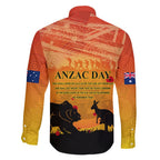 Australia ANZAC Day Family Matching Long Sleeve Bodycon Dress and Hawaiian Shirt Koala and Kangaroo Respect Aboriginal Pattern