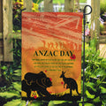 Australia ANZAC Day Garden Flag Koala and Kangaroo Respect Aboriginal Pattern