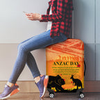Australia ANZAC Day Luggage Cover Koala and Kangaroo Respect Aboriginal Pattern
