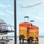 Australia ANZAC Day Luggage Cover Koala and Kangaroo Respect Aboriginal Pattern