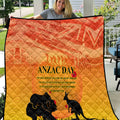 Australia ANZAC Day Quilt Koala and Kangaroo Respect Aboriginal Pattern