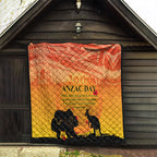 Australia ANZAC Day Quilt Koala and Kangaroo Respect Aboriginal Pattern