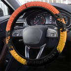 Australia ANZAC Day Steering Wheel Cover Koala and Kangaroo Respect Aboriginal Pattern
