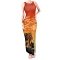 Australia ANZAC Day Tank Maxi Dress Koala and Kangaroo Respect Aboriginal Pattern