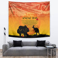 Australia ANZAC Day Tapestry Koala and Kangaroo Respect Aboriginal Pattern