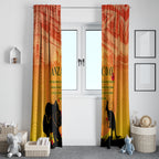 Australia ANZAC Day Window Curtain Koala and Kangaroo Respect Aboriginal Pattern