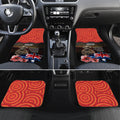 Australia ANZAC Day Car Mats Koala and Kangaroo Red Poppy Flower Field Aboriginal Pattern
