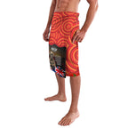 Australia ANZAC Day Lavalava Koala and Kangaroo Red Poppy Flower Field Aboriginal Pattern