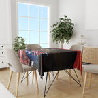 Australia ANZAC Day Tablecloth Koala and Kangaroo Red Poppy Flower Field Aboriginal Pattern