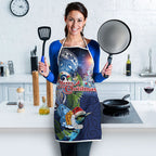 New Zealand Merry Christmas Apron Maori Tribal Pattern with Xmas Tui Bird