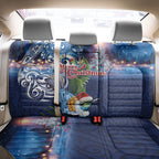 New Zealand Merry Christmas Back Car Seat Cover Maori Tribal Pattern with Xmas Tui Bird