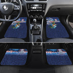 New Zealand Merry Christmas Car Mats Maori Tribal Pattern with Xmas Tui Bird