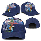 New Zealand Merry Christmas Classic Cap Maori Tribal Pattern with Xmas Tui Bird