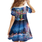New Zealand Merry Christmas Family Matching Tank Maxi Dress and Hawaiian Shirt Maori Tribal Pattern with Xmas Tui Bird