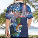 New Zealand Merry Christmas Hawaiian Shirt Maori Tribal Pattern with Xmas Tui Bird