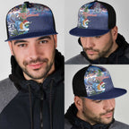 New Zealand Merry Christmas Mesh Trucker Cap Maori Tribal Pattern with Xmas Tui Bird
