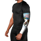 New Zealand and Australia Merry Christmas Arm Sleeves Kiwi Birds Skiing and Koala Santa Riding Kangaroo