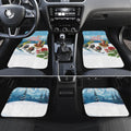 New Zealand and Australia Merry Christmas Car Mats Kiwi Birds Skiing and Koala Santa Riding Kangaroo