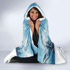 New Zealand and Australia Merry Christmas Hooded Blanket Kiwi Birds Skiing and Koala Santa Riding Kangaroo
