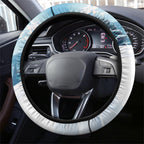 New Zealand and Australia Merry Christmas Steering Wheel Cover Kiwi Birds Skiing and Koala Santa Riding Kangaroo