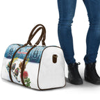New Zealand and Australia Merry Christmas Travel Bag Kiwi Birds Skiing and Koala Santa Riding Kangaroo