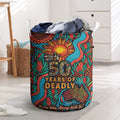 NAIDOC Week 26 Laundry Basket 50 Years of Deadly Aboriginal Motif