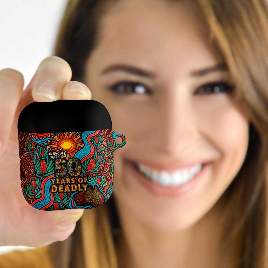 NAIDOC Week 26 AirPods Case 50 Years of Deadly Aboriginal Motif