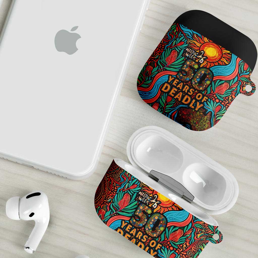 NAIDOC Week 26 AirPods Case 50 Years of Deadly Aboriginal Motif