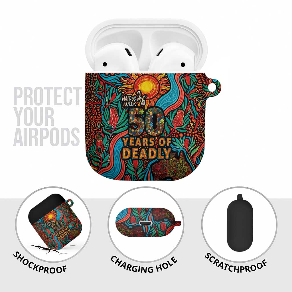 NAIDOC Week 26 AirPods Case 50 Years of Deadly Aboriginal Motif