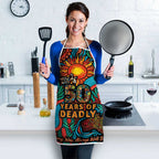 NAIDOC Week 26 Apron 50 Years of Deadly Aboriginal Motif