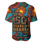 NAIDOC Week 26 Baseball Jersey 50 Years of Deadly Aboriginal Motif