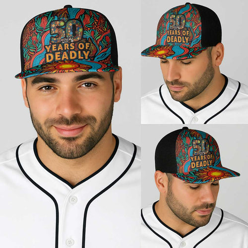 NAIDOC Week 26 Baseball Net Cap 50 Years of Deadly Aboriginal Motif