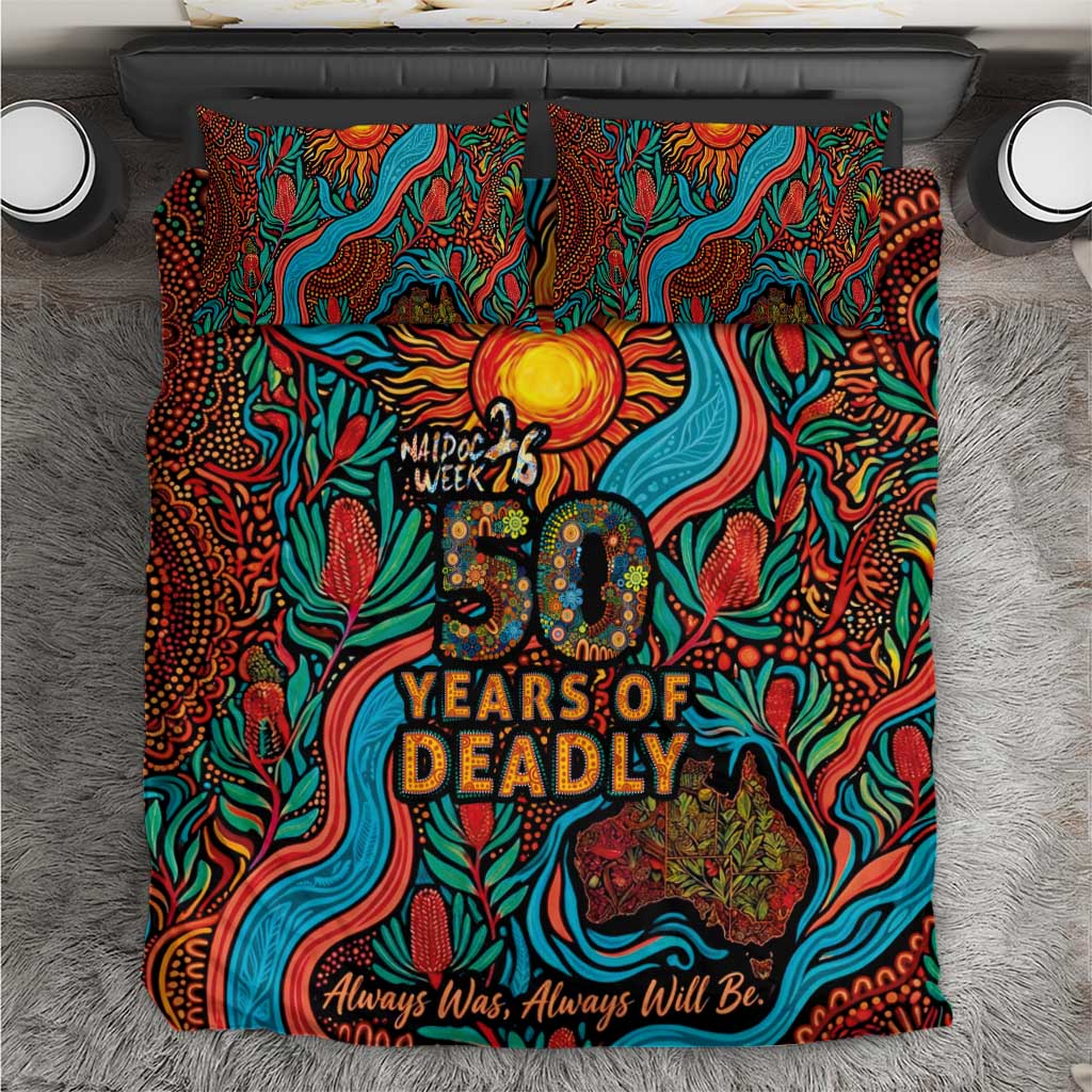 NAIDOC Week 26 Bedding Set 50 Years of Deadly Aboriginal Motif