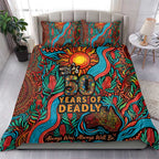 NAIDOC Week 26 Bedding Set 50 Years of Deadly Aboriginal Motif