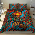 NAIDOC Week 26 Bedding Set 50 Years of Deadly Aboriginal Motif