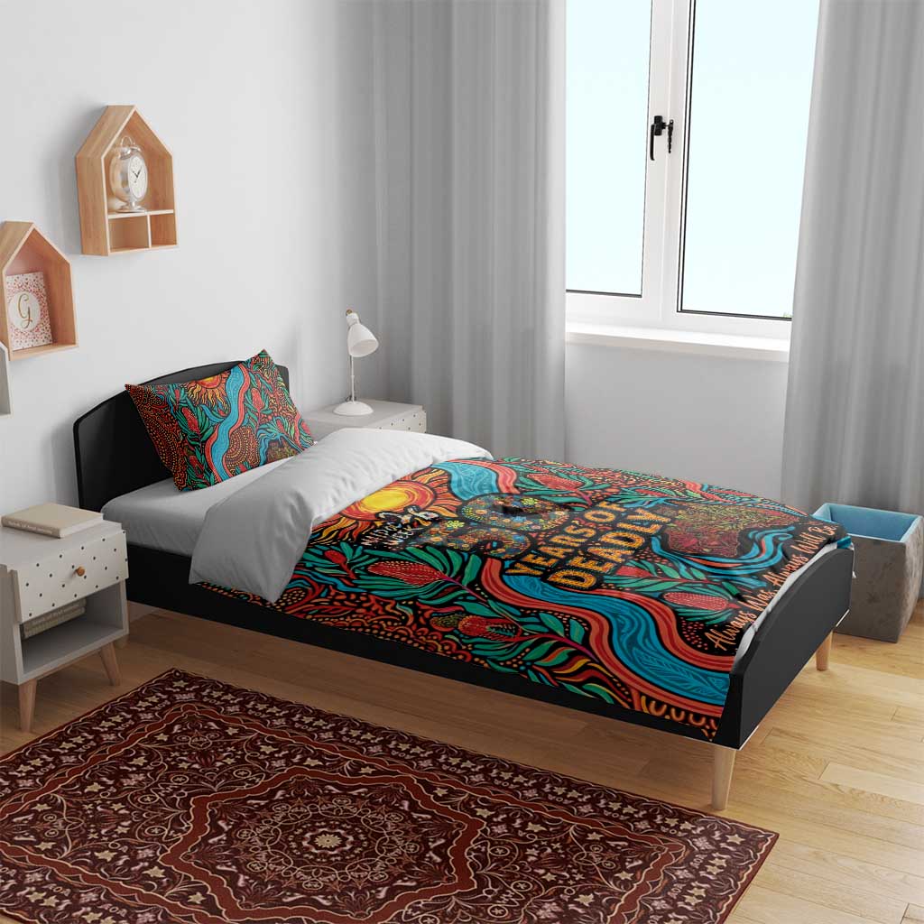 NAIDOC Week 26 Bedding Set 50 Years of Deadly Aboriginal Motif