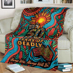 NAIDOC Week 26 Blanket 50 Years of Deadly Aboriginal Motif