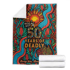 NAIDOC Week 26 Blanket 50 Years of Deadly Aboriginal Motif