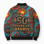 NAIDOC Week 26 Bomber Puffer Jacket 50 Years of Deadly Aboriginal Motif
