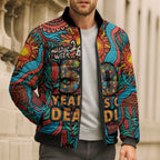 NAIDOC Week 26 Bomber Puffer Jacket 50 Years of Deadly Aboriginal Motif